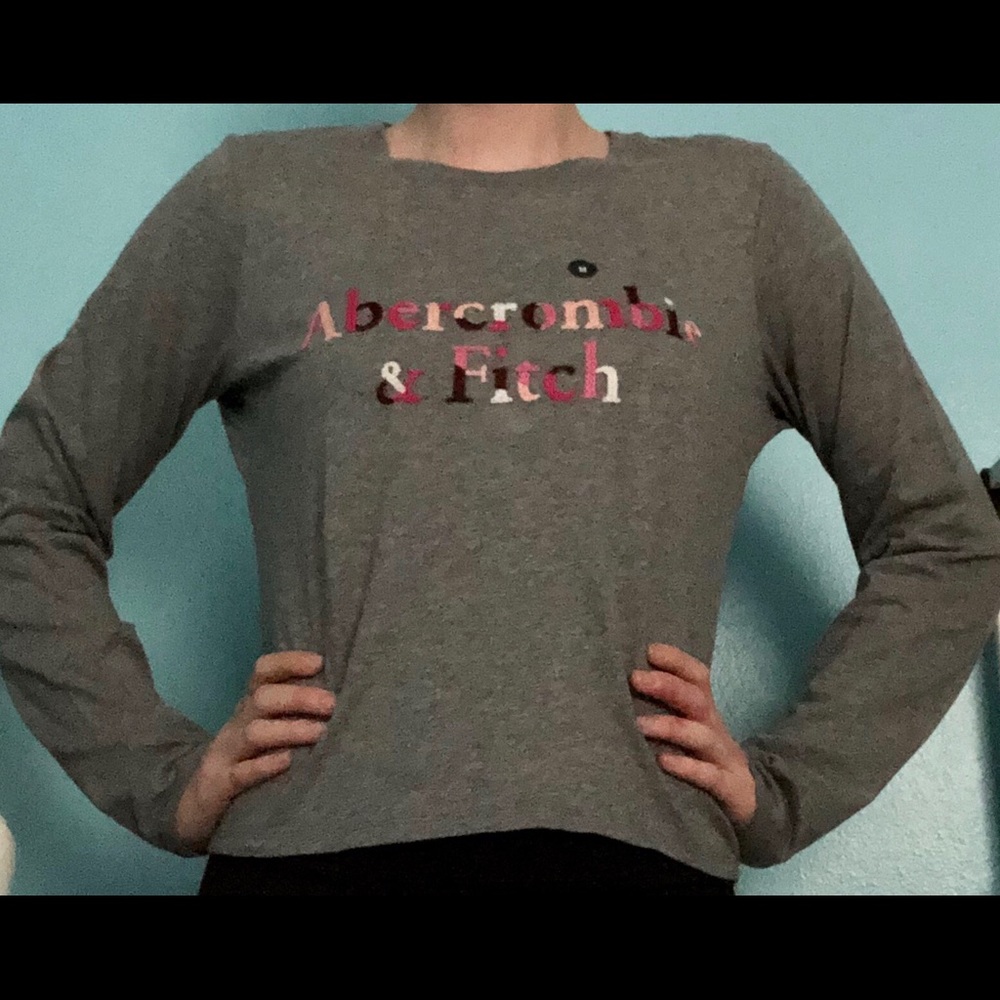 Abercrombie Long-Sleeved Logo Tee